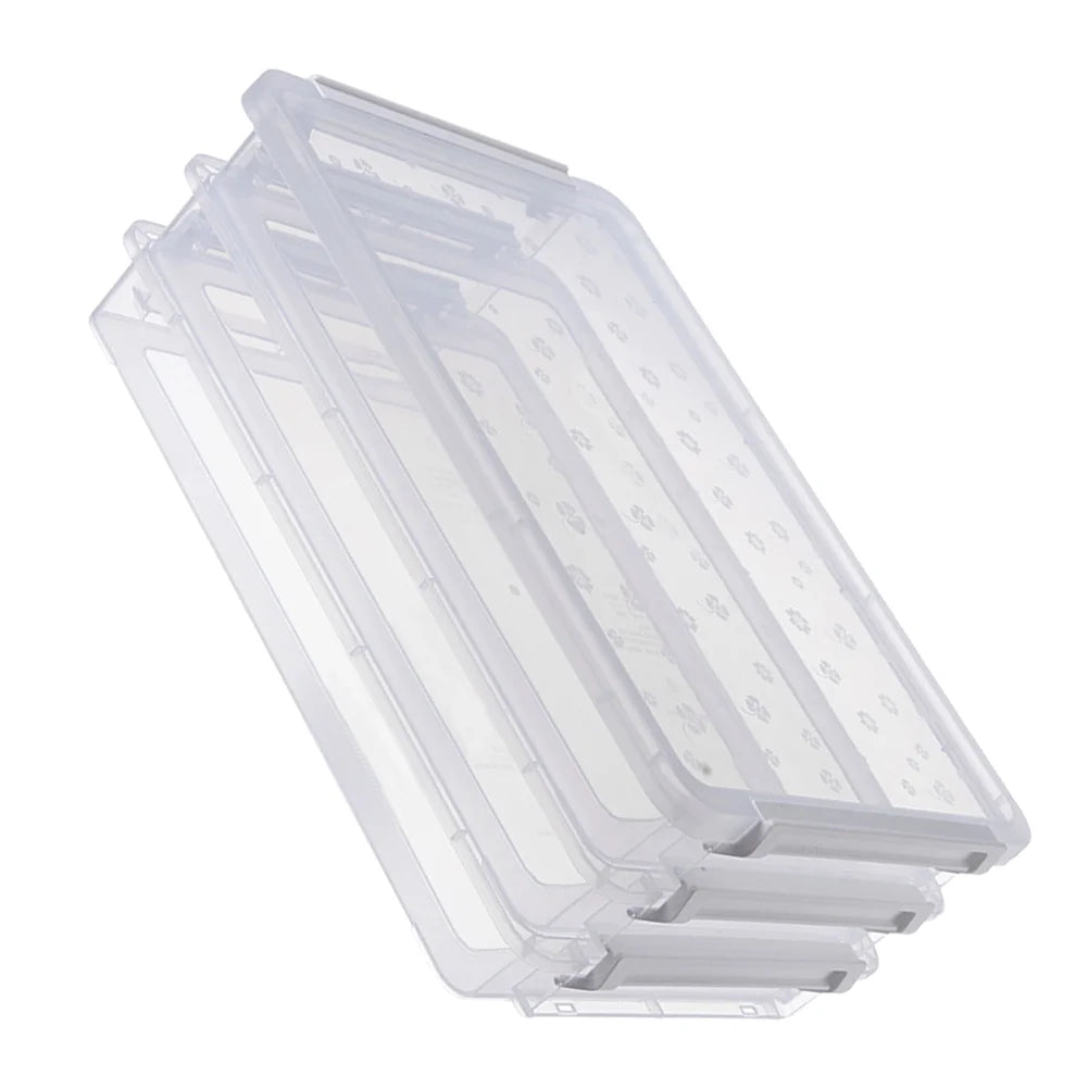 2pcs Multilayers Transparent Storage Box Clear Plastic Document Paper Filling Case – Clear-View Organization for Streamlined Everyday Routines