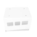 Double Storage Box Desktop Boxes Bins Table Shelf Office White – Everyday Household Format for Streamlined Everyday Routines