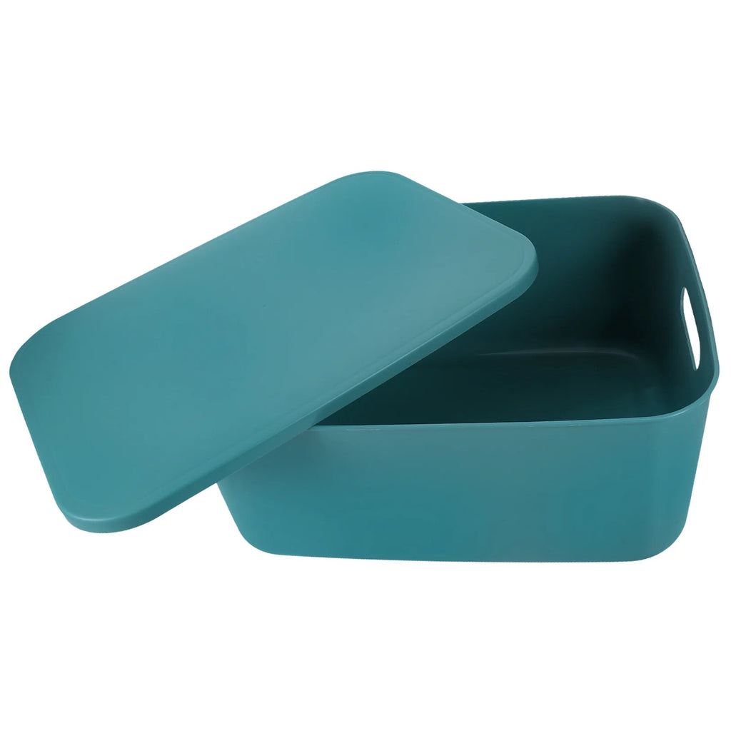 Extra Large with Lid Easy to Hold Storage Bin Office Box – Secure Lid Design for Streamlined Everyday Routines