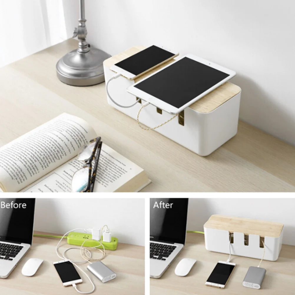 Power Cord Storage Box Cable Travel Organizer Case Organiser The Wire – Practical Home Organization for Streamlined Everyday Routines