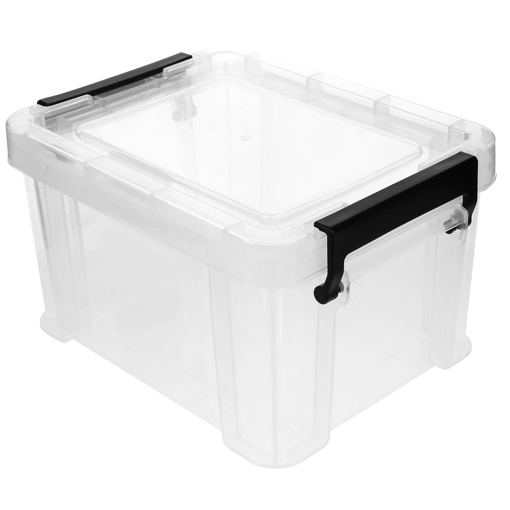 Lids Office Stationery Storage Box 21X16.4X12.5CM Transparent – Clear-View Organization for Streamlined Everyday Routines