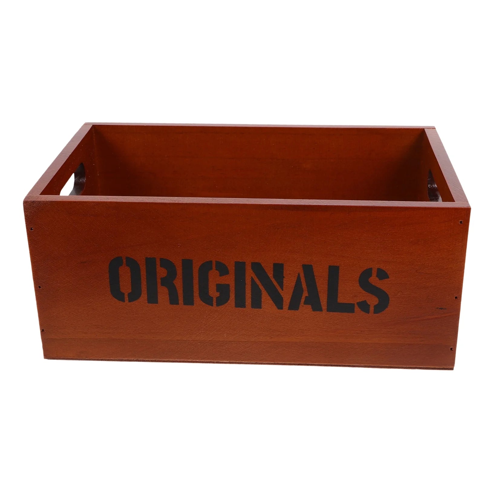 Monitor Stand Cube Storage Wooden Storage Box Office 26.00X16.00X11.00CM Brown – Natural-Look Construction for Streamlined Everyday Routines