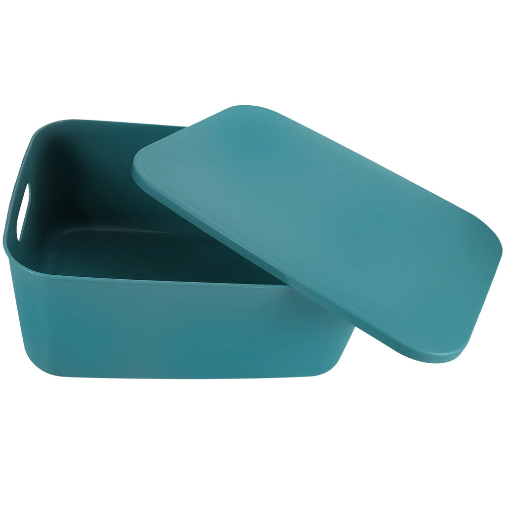 Extra Large with Lid Easy to Hold Storage Bin Office Box – Secure Lid Design for Streamlined Everyday Routines