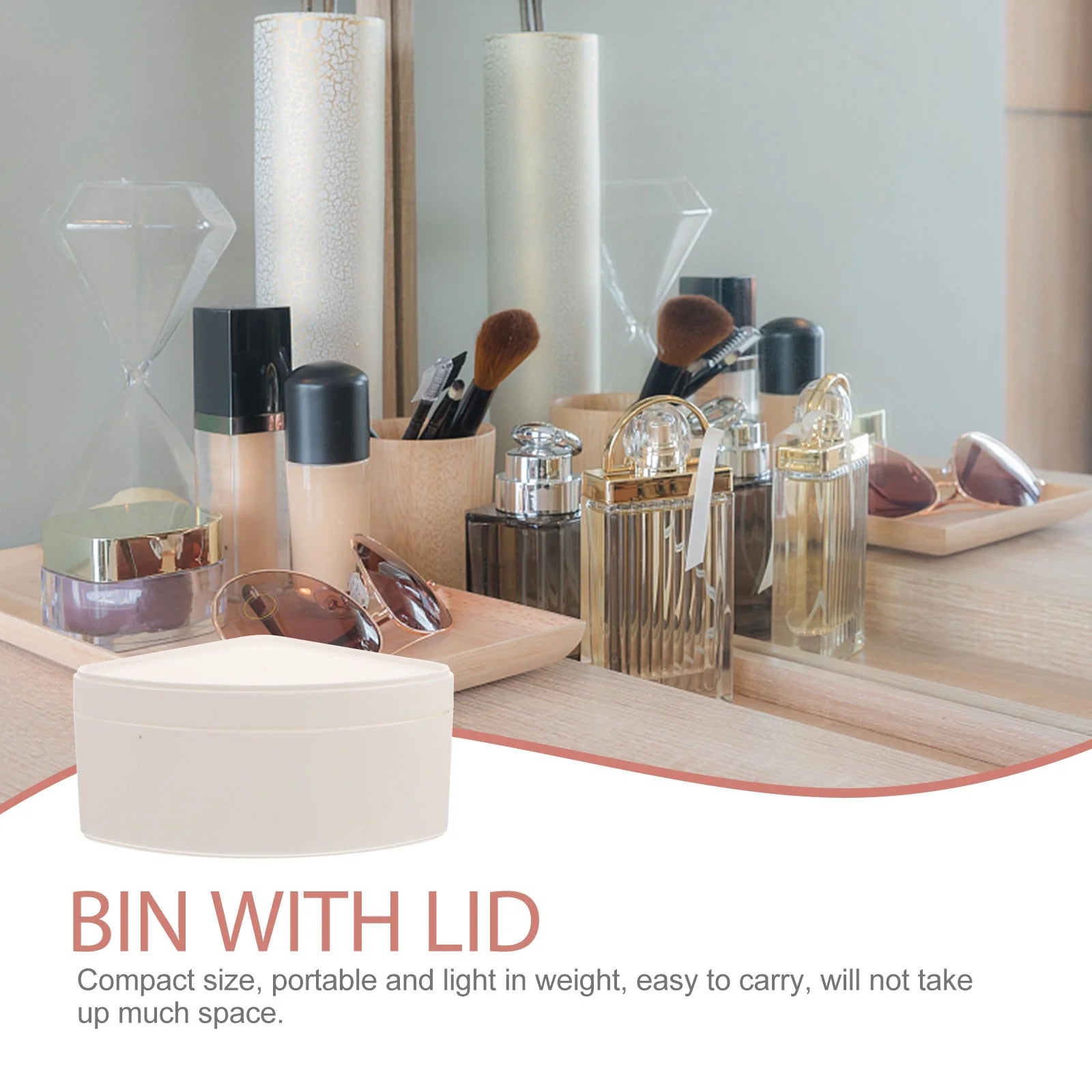 2 Pcs Storage Box Containers Bins Crate Office Trash Can White – Convenient Multi-Piece Set for Streamlined Everyday Routines