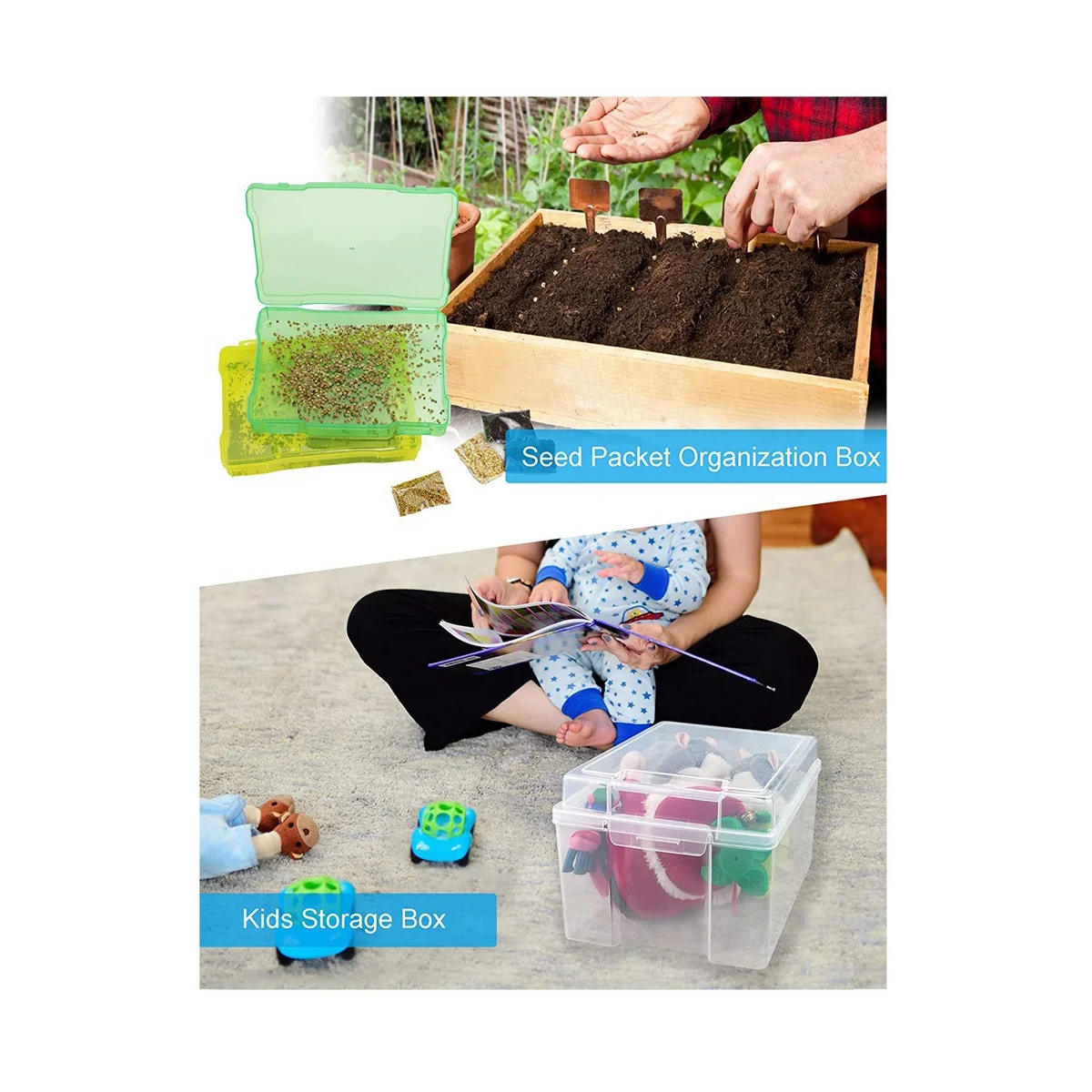 5X7 Inch Photo Storage Box Organizer Picture Containers Multicolor Plastic Craft Keeper Case – Practical Home Organization for Streamlined Everyday Routines