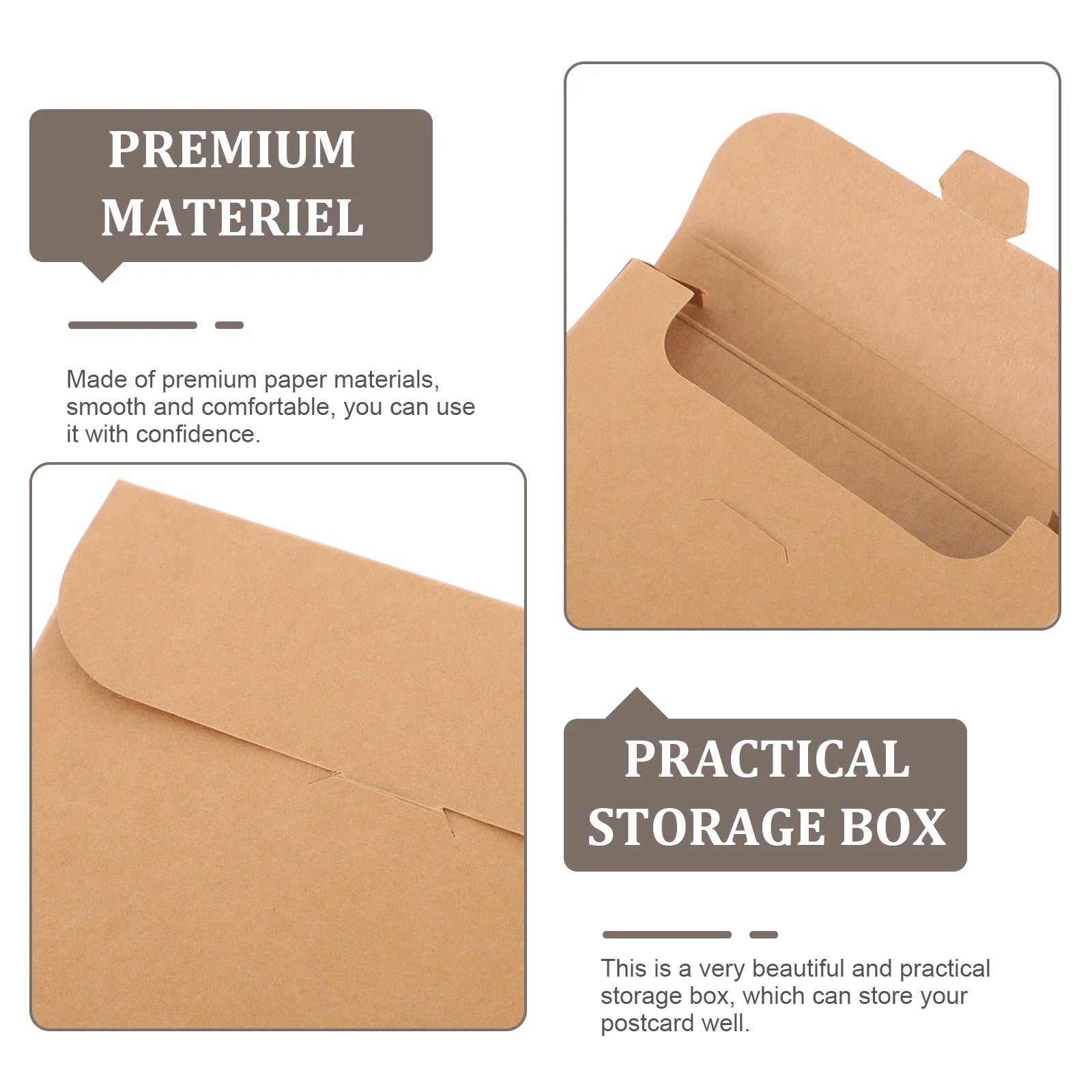 20 Boxes Storage Bins Postcard Organizer Packaging – Practical Home Organization for Streamlined Everyday Routines