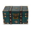 Wooden Storage Box Keepsake Stash Photo Treasure Chest Crate Dark Green – Natural-Look Construction for Streamlined Everyday Routines