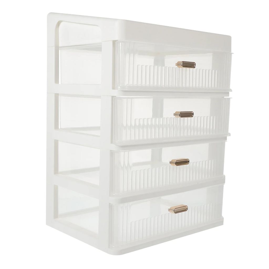 Skincare Desktop Storage Box 32.00X23.00X17.00CM White – Practical Home Organization for Streamlined Everyday Routines