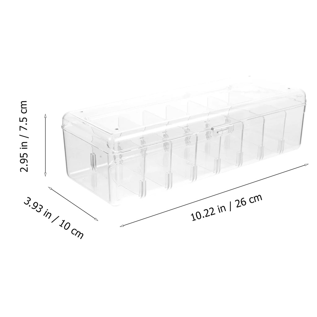 Card Game Business Cards Card Storage Box Travel 26X10X7.5CM Transparent – Clear-View Organization for Streamlined Everyday Routines