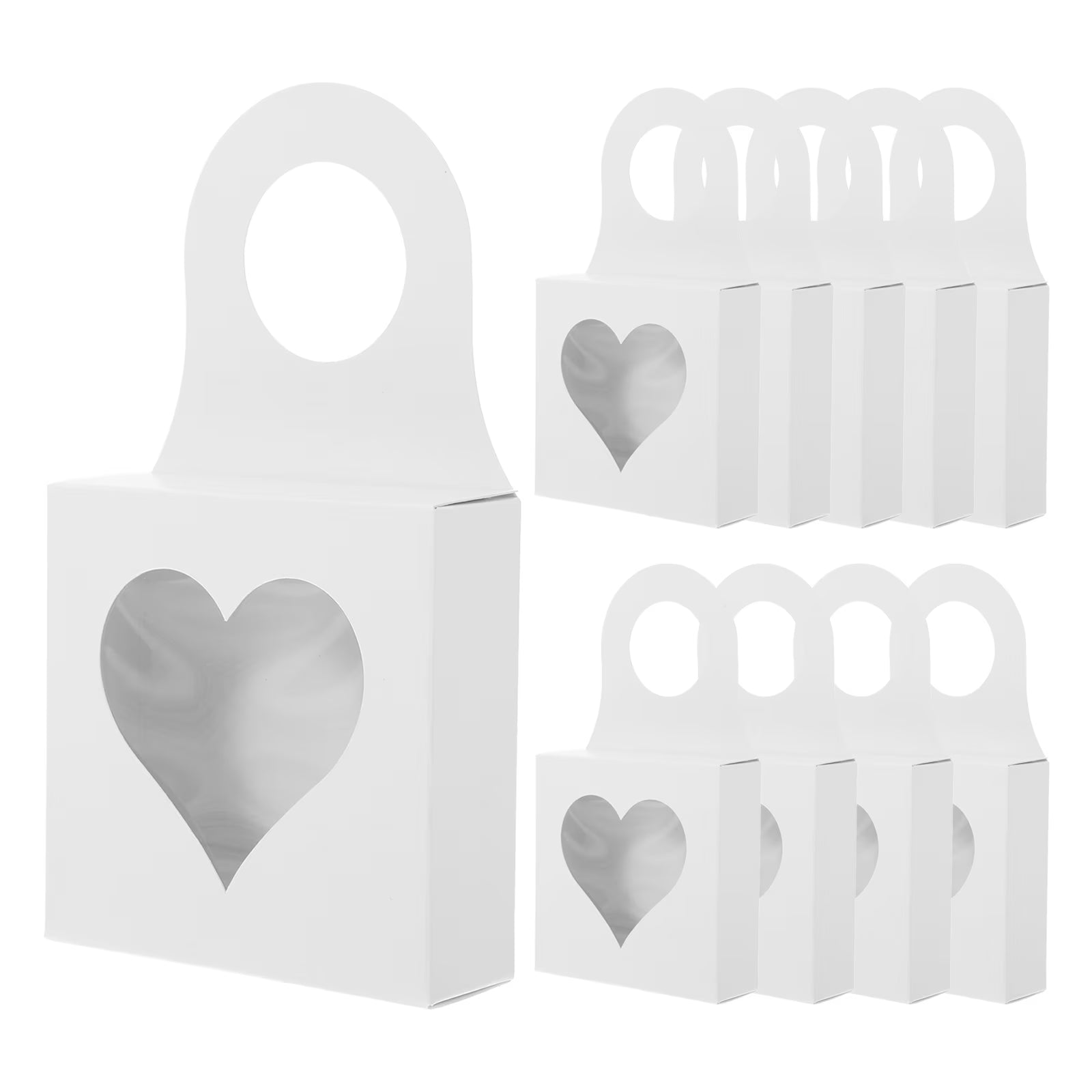 25 Pcs Storage Boxes with Lids Red Wine Bottle Hook Box 9.00X9.00X3.00CM White – Secure Lid Design for Streamlined Everyday Routines