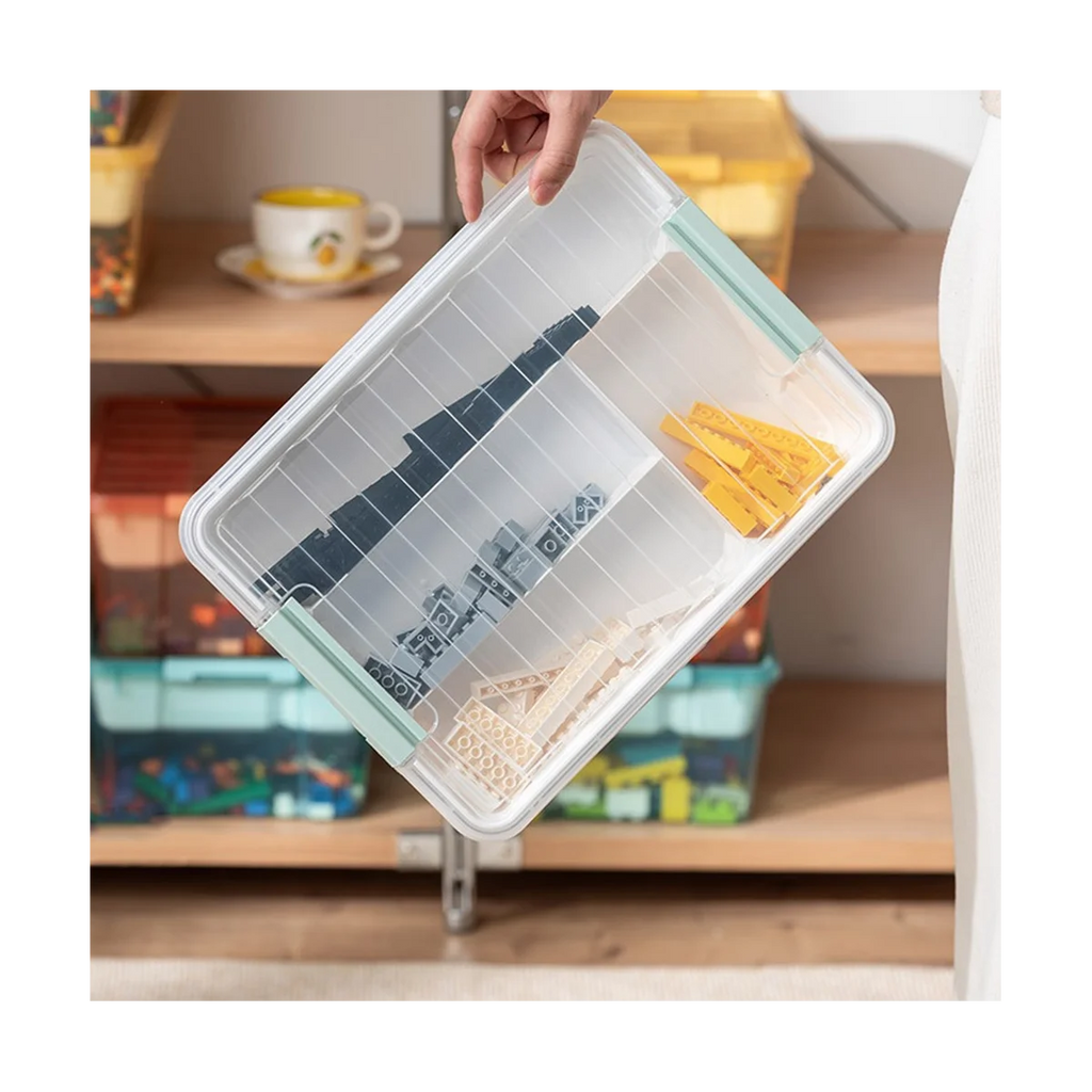 Plastic Stackable Storage Container Bin Box Tote with Lid for Home – Stackable Organization for Streamlined Everyday Routines